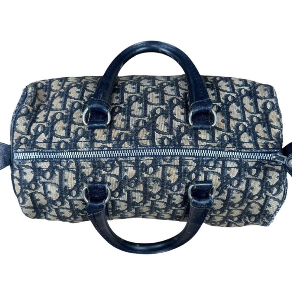 Dior Navy Monogram Travel Bag - Picture 6 of 11
